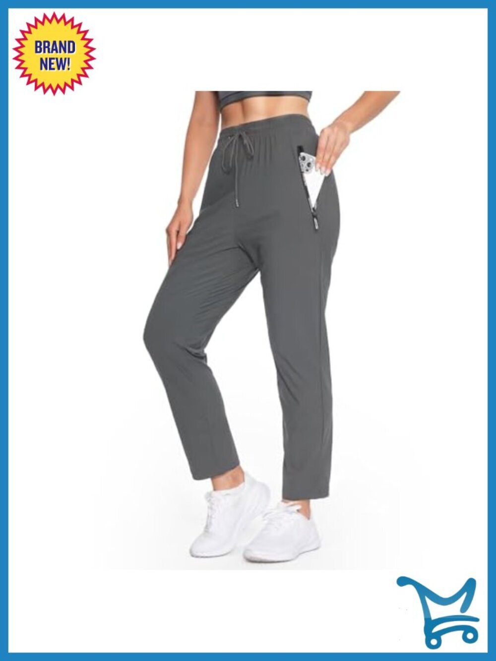 Women's Hiking Cargo Pants with Zippered Pockets 4-Way Stretch